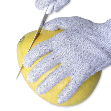 Los guantes de seguridad de cocina de punto de HPPE de la categoría alimenticia cortan resistente